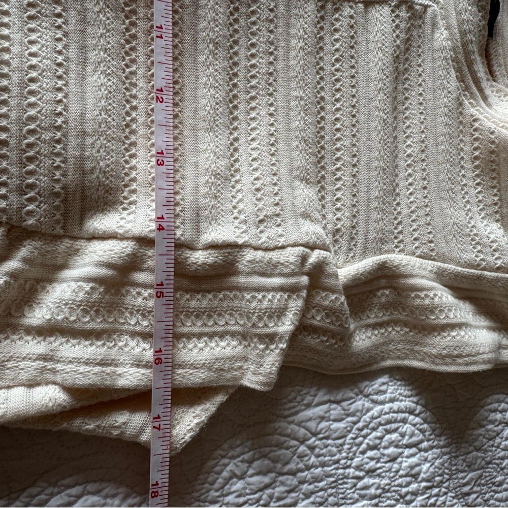 Jessica Simpson Knit Pointelle Ruffle Top - Picture 4 of 5